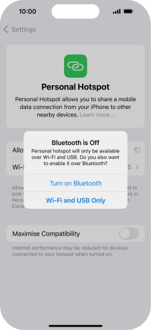 If Wi-Fi is turned on, press Wi-Fi and USB Only. If Wi-Fi is turned on, press Wi-Fi and USB Only.