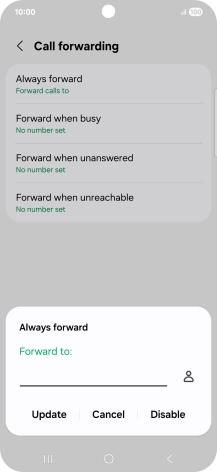 Press Disable.