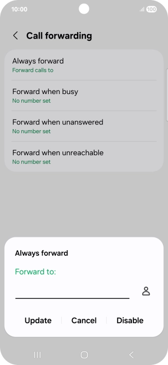 Press Disable.