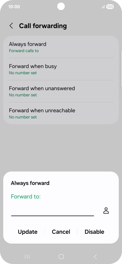 Press Disable.