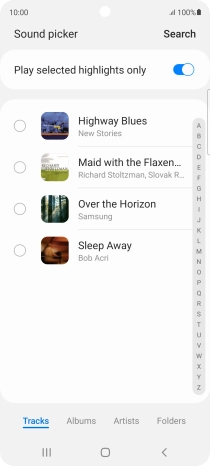 Press the required ring tones to hear them. Press the required ring tones to hear them.