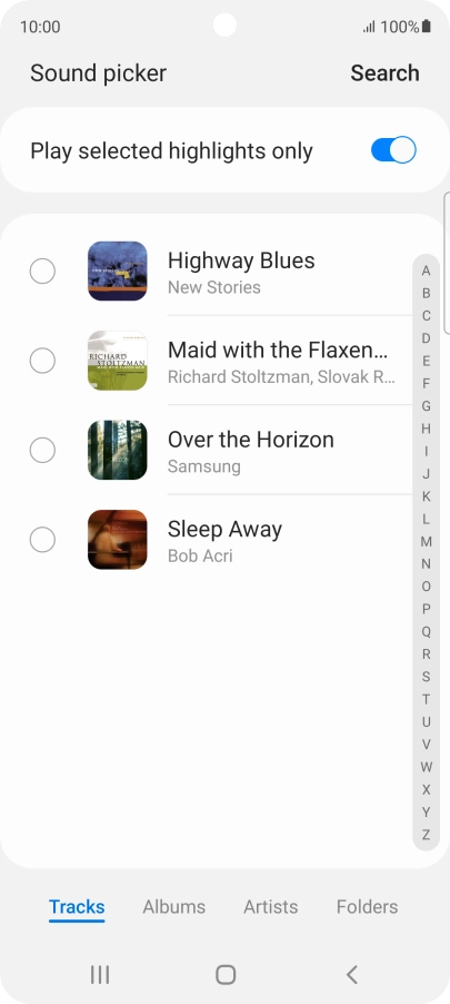 Press the required ring tones to hear them. Press the required ring tones to hear them.