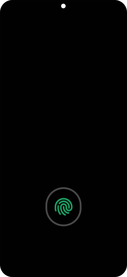 Place your finger on the fingerprint sensor to unlock your phone. Place your finger on the fingerprint sensor to unlock your phone.
