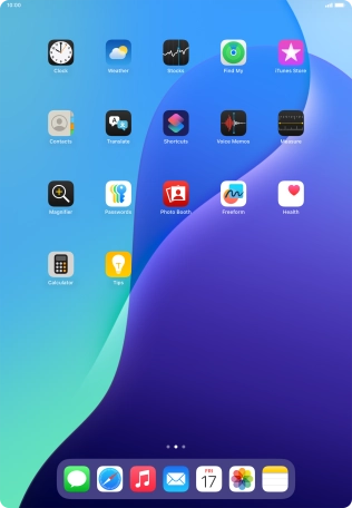 Press and hold anywhere on the home screen.