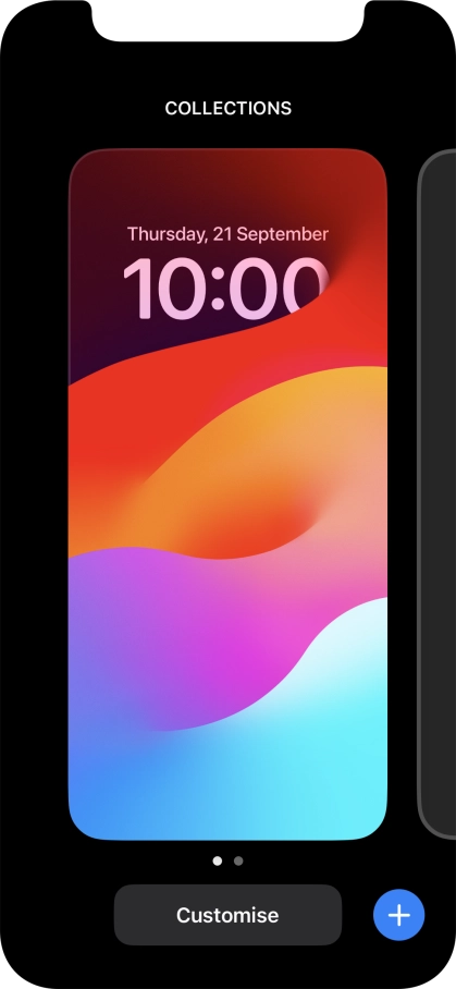 Press the add icon. Press the add icon.