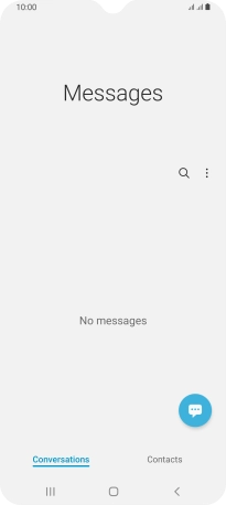Press the menu icon.