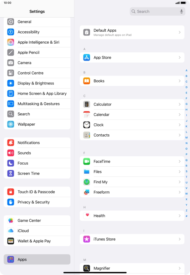 Press App Store.