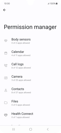 Press the required phone function.
