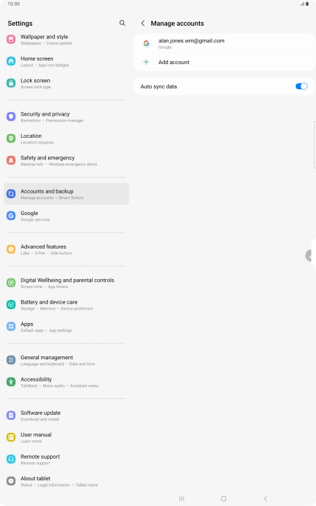 Press the Home key to return to the home screen.