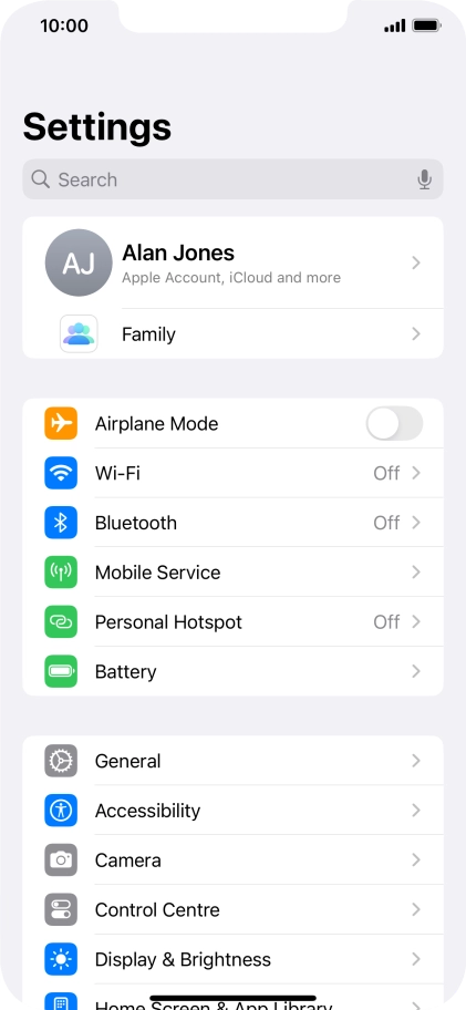 Press Bluetooth.