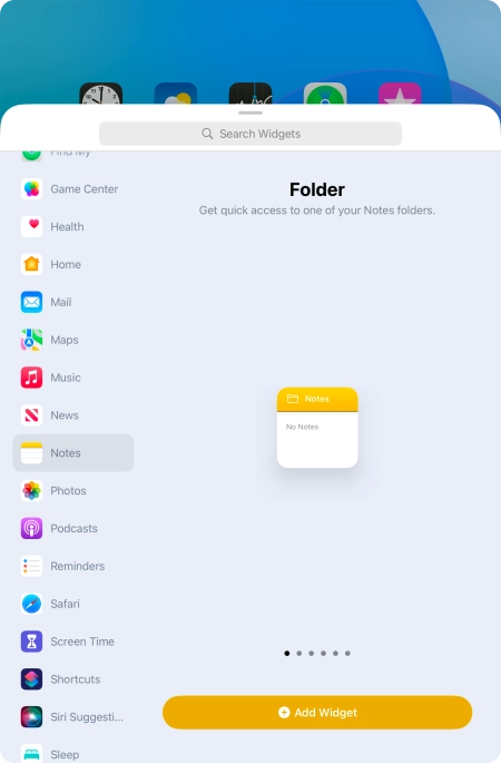 Press Add Widget. Press Add Widget.