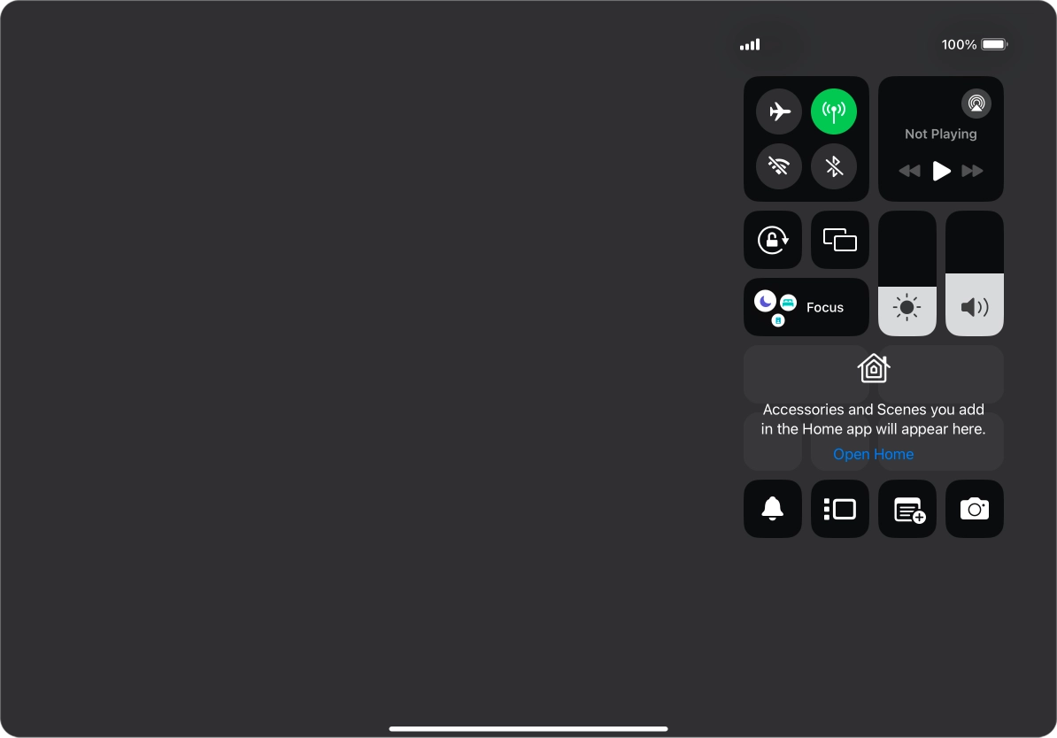 Press the Stage Manager icon to turn on the function.