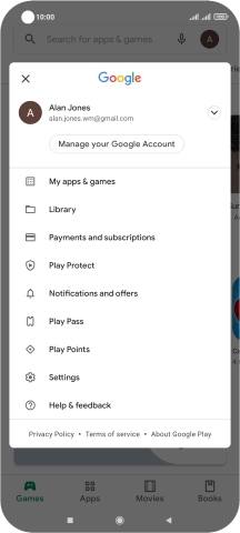 Press My apps & games.