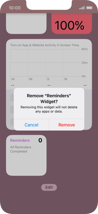 Press Remove.