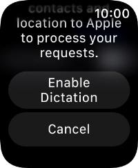 Press Enable Dictation.
