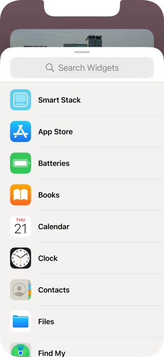 Press Smart Stack.