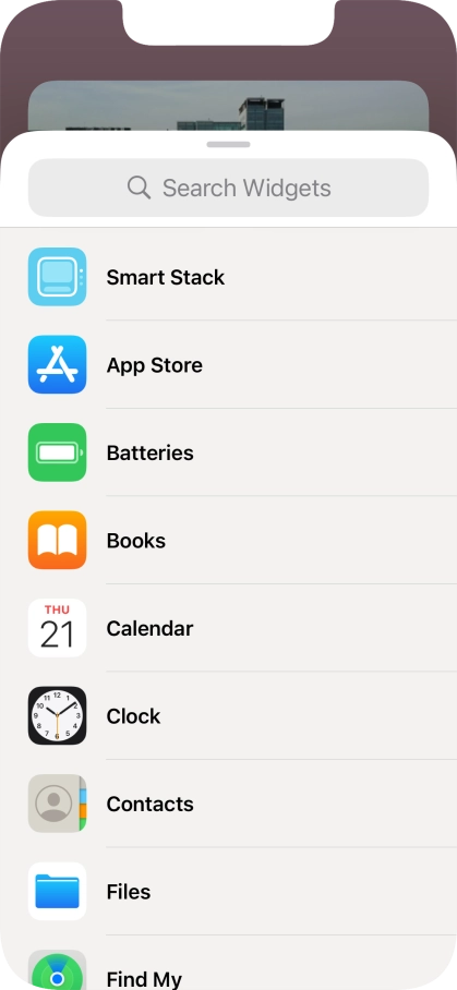 Press Smart Stack.