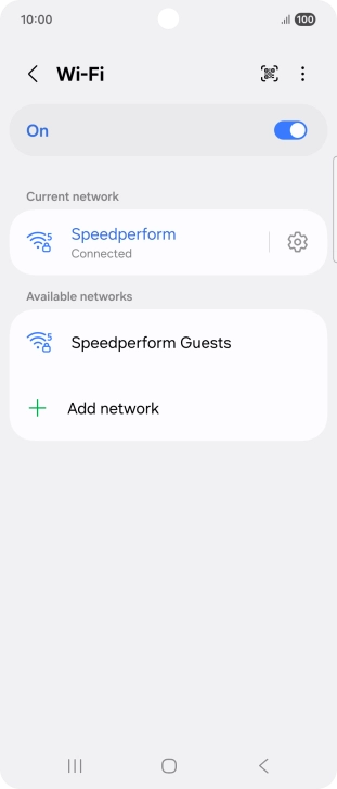Press the Home key to return to the home screen.