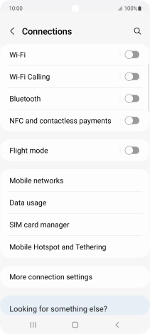 Press Mobile networks.