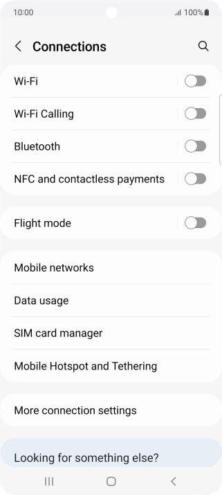 Press Mobile networks.