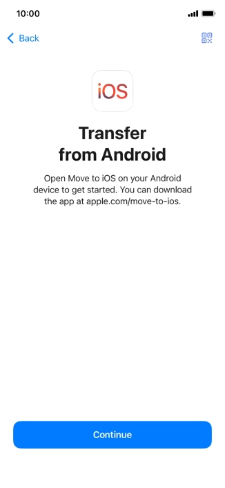 To transfer content to your phone, you need to install the app To transfer content to your phone, you need to install the app