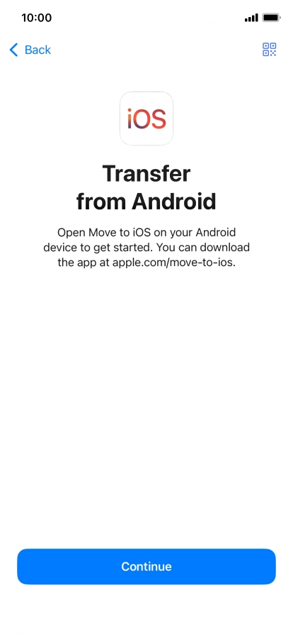 To transfer content to your phone, you need to install the app To transfer content to your phone, you need to install the app