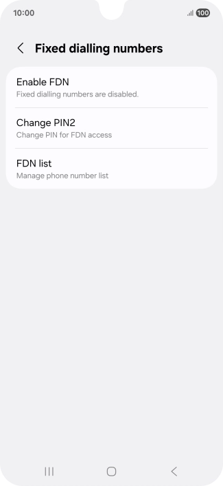 Press FDN list.