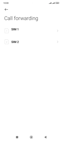 Press the required SIM. Press the required SIM.