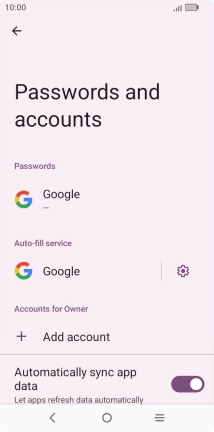 Press Add account. Press Add account.