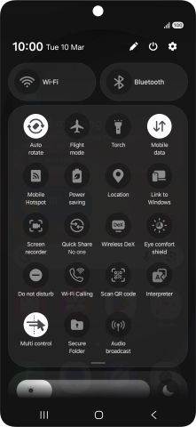 Press the Wi-Fi calling icon to turn the function on or off. Press the Wi-Fi calling icon to turn the function on or off.