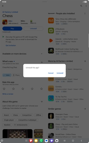 Press Uninstall. Press Uninstall.