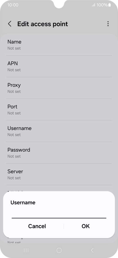 Key in wap and press OK. Key in wap and press OK.