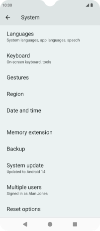 Press Reset options. Press Reset options.