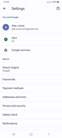 Press Privacy and security. Press Privacy and security.