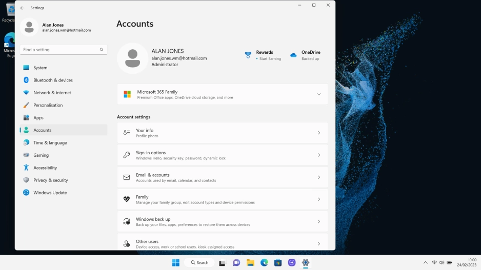 Click Windows back up. Click Windows back up.