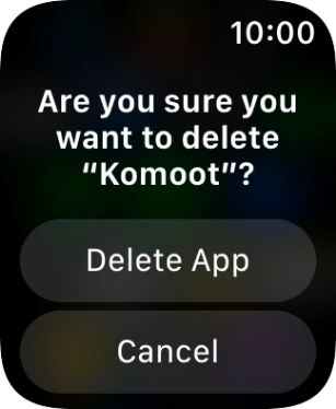 Press Delete App.