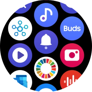 Press the music player icon. Press the music player icon.
