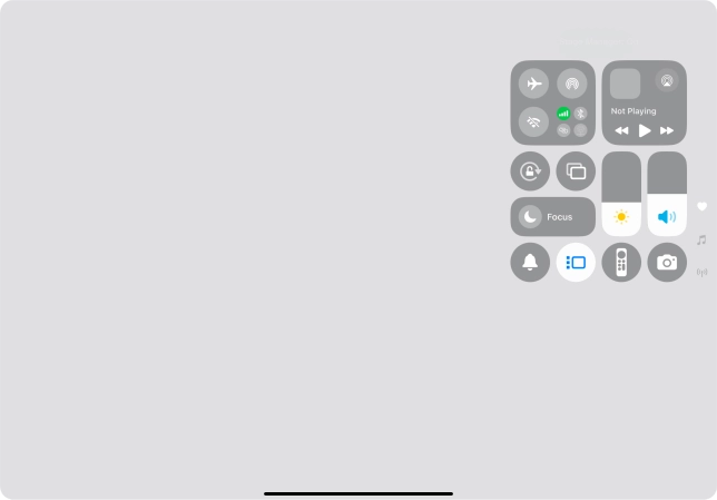 Press anywhere on the screen.