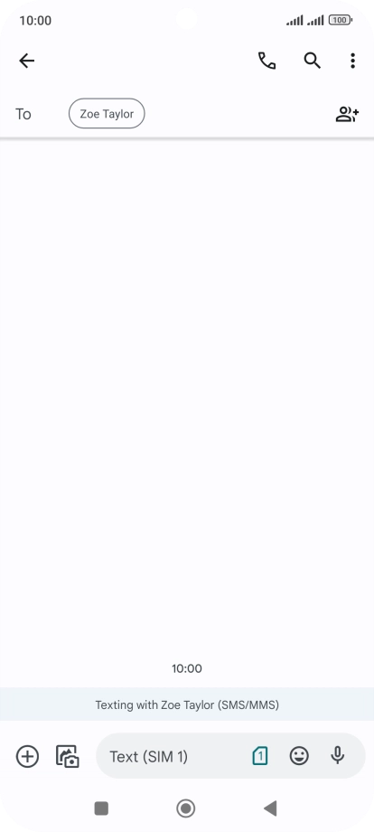 Press the SIM icon. Press the SIM icon.