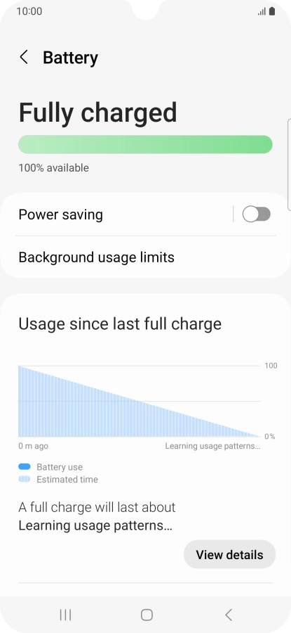 Press Power saving.