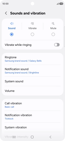 Press Notification sound.