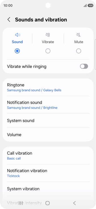 Press Notification sound.