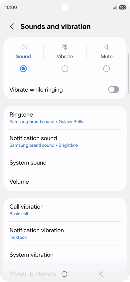 Press Notification sound.