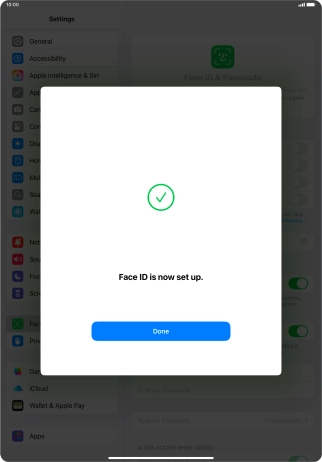 Press Done. If you haven't previously selected a lock code, key in a code of your own choice twice. Press Done. If you haven't previously selected a lock code, key in a code of your own choice twice.