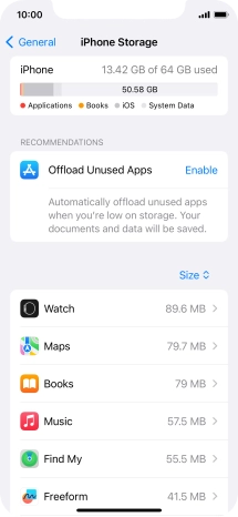 Press the required app. Press the required app.