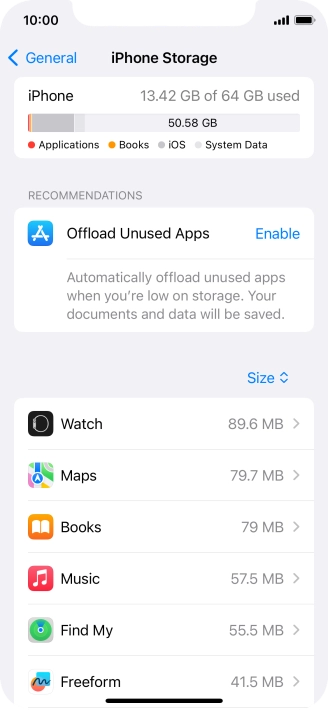Press the required app. Press the required app.