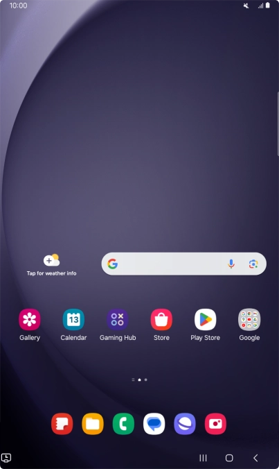 The silent mode icon shows that silent mode is turned on and all tablet sounds are turned off.