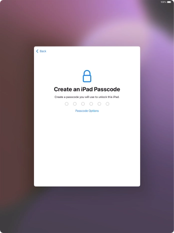 Press Passcode Options.