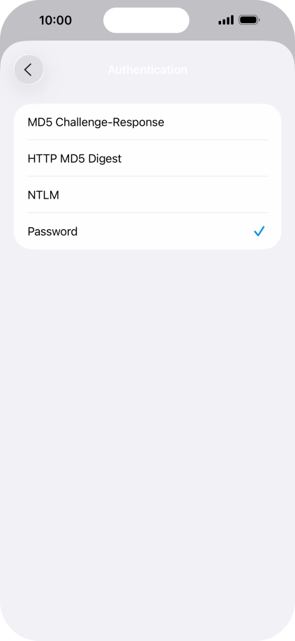 Press Password.