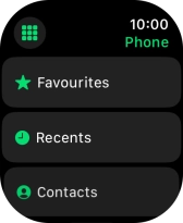 Press the keypad icon. Press the keypad icon.